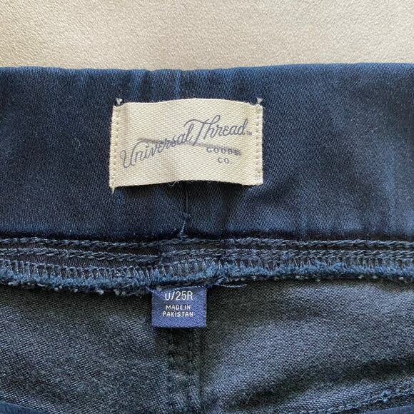 Universal Thread NWT Blue Beam High Rise Pull On Jegging Jeans Size 0/25 Skinny - Picture 5 of 11